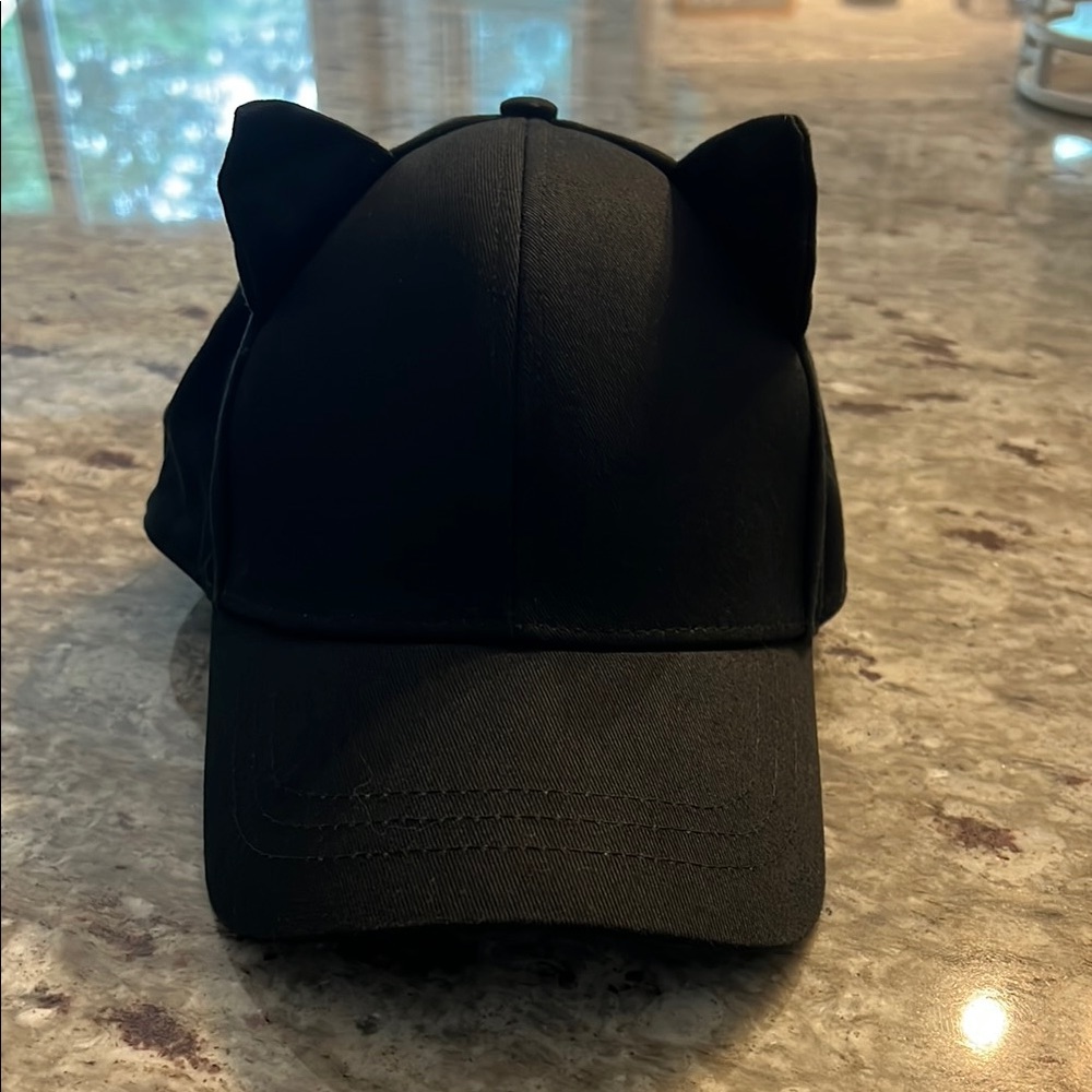 Black Cat Ear Cap